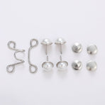 Adjustable Waist Belt Extender for Jeans and Skirts with Pant Clip, Seamless Metal Button Tool