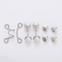 Adjustable Waist Belt Extender for Jeans and Skirts with Pant Clip, Seamless Metal Button Tool