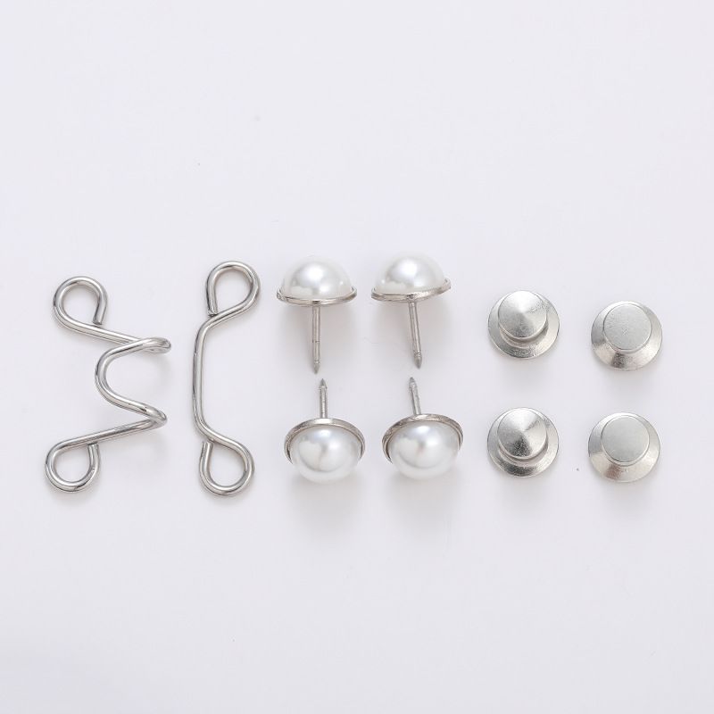 Adjustable Waist Belt Extender for Jeans and Skirts with Pant Clip, Seamless Metal Button Tool
