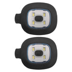 2 USB Rechargeable Hat Lights, Interchangeable Headlamp for Cap, DIY Hat Light for Men and Women