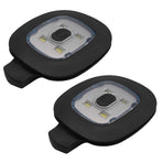 2 USB Rechargeable Hat Lights, Interchangeable Headlamp for Cap, DIY Hat Light for Men and Women