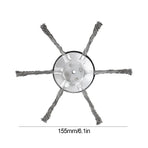 6-Inch String Trimmer Replacement Head Kit - Compatible with Li-Ion Cordless Weed Wacker, Includes Nylon String & Metal Blades, Universal Weed Eater Parts 6T