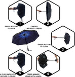 Travel Umbrella Windproof Automatic Umbrellas umbrella Small Strong but Light Portable and Automatic Folding Rain Umbrella