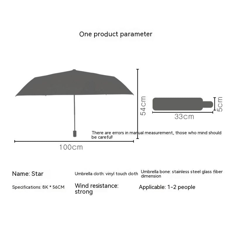 Travel Umbrella Windproof Automatic Umbrellas umbrella Small Strong but Light Portable and Automatic Folding Rain Umbrella