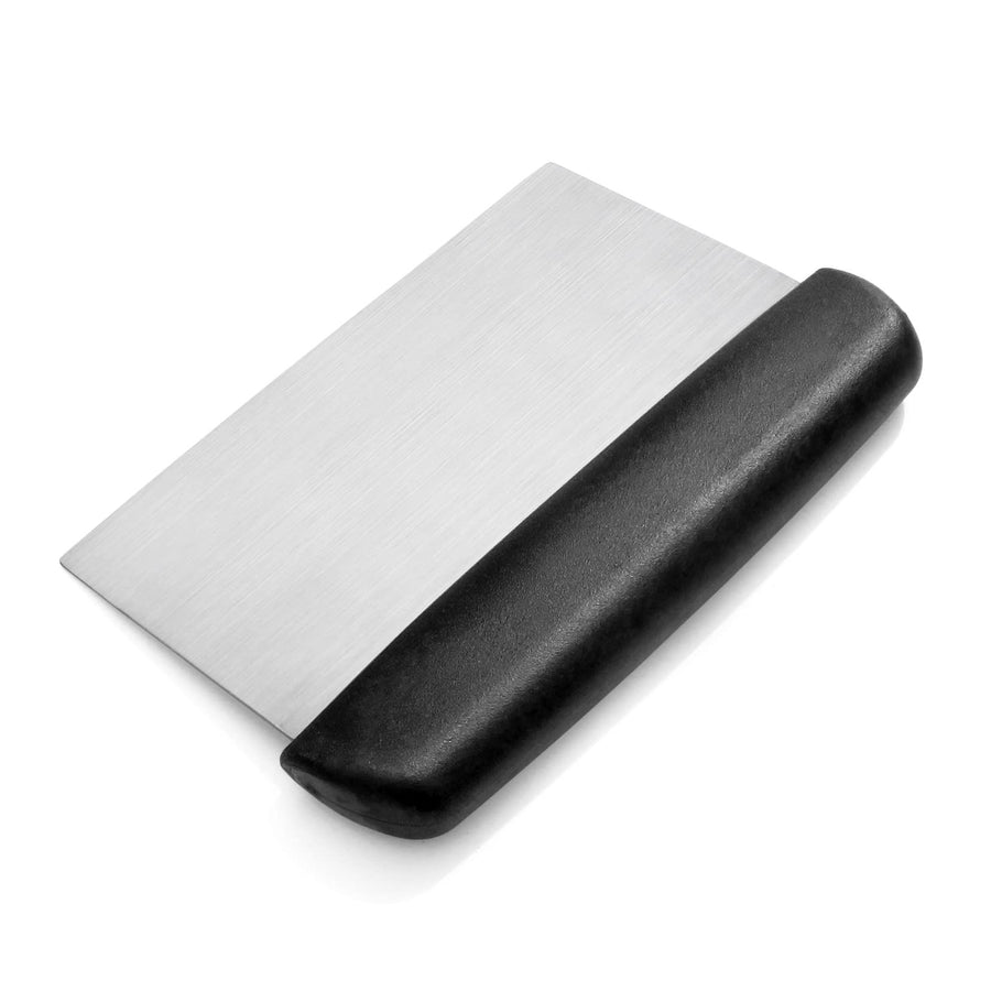 Stainless Steel Metal Griddle Scraper Chopper - Great as Dough Cutter for Bread and Pizza Dough - Multipurpose Kitchen Utensil