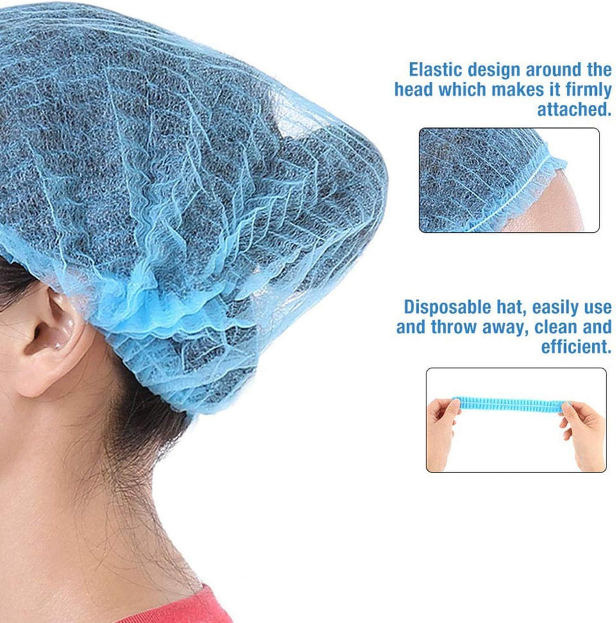Shower cap, disposable shower cap, thick transparent shower cap, barber baking cap, waterproof cap（500 pcs）