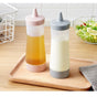3 Pcs Squeeze Squirt Condiment Bottles Ketchup Mustard Sauce Containers for Kitchen Condiment (3 pcs)