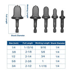 5pcs Tool Drill Bit Set Copper Pipe Flaring Tools with 1/4'' 3/8'' 1/2'' 5/8'' 3/4'' Bits Multifunction Tube Expander Portable