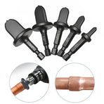 5pcs Tool Drill Bit Set Copper Pipe Flaring Tools with 1/4'' 3/8'' 1/2'' 5/8'' 3/4'' Bits Multifunction Tube Expander Portable