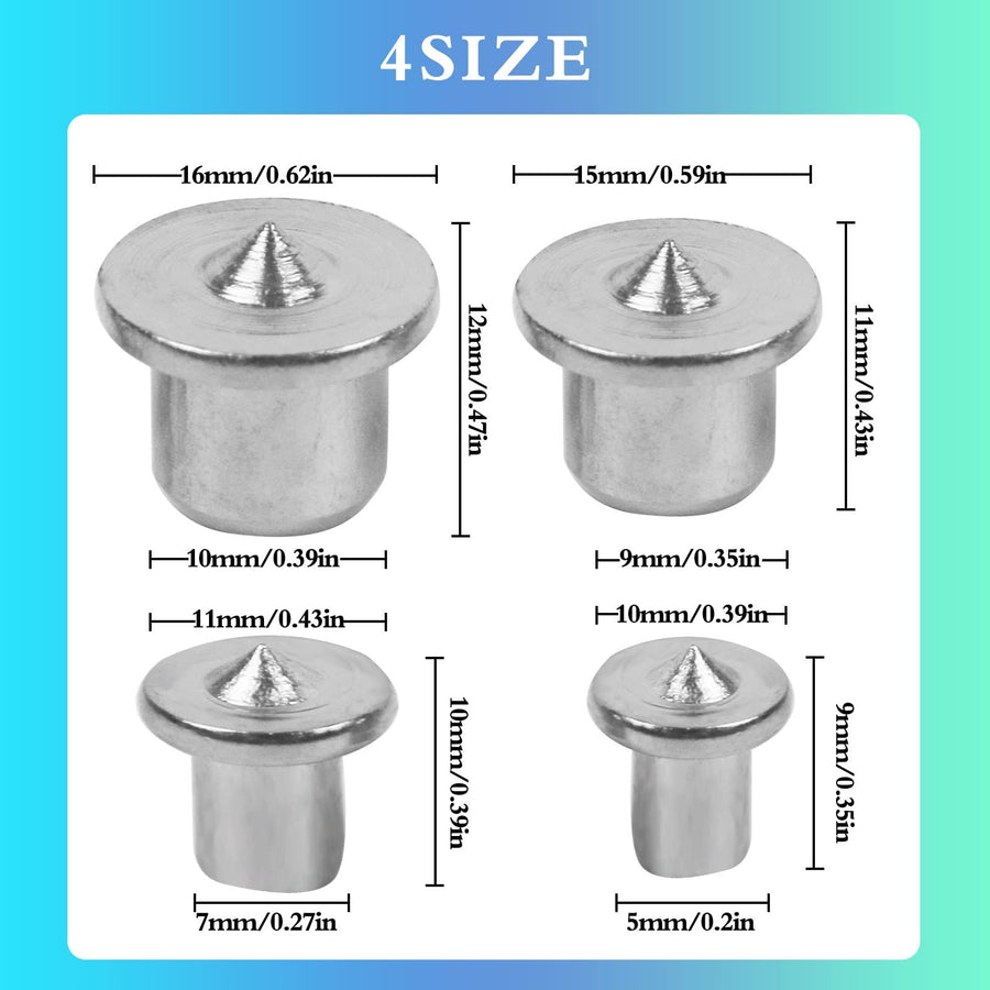 Transfer Plugs Dowel Marker Set, Doweling Centering Pins Transfer Plugs Drill Hole Tool for Woodworking Tool Accessories (8 Pcs )
