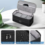 Double-Layer Carrying Case for, Travel Case for Portable Storage Case for  Styler and Attachments（black）