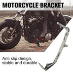 Motorcycle Kickstands, Skeleton Motorcycle Mount, Aluminum Alloy Universal Motorcycle Side Mount（1pcs）