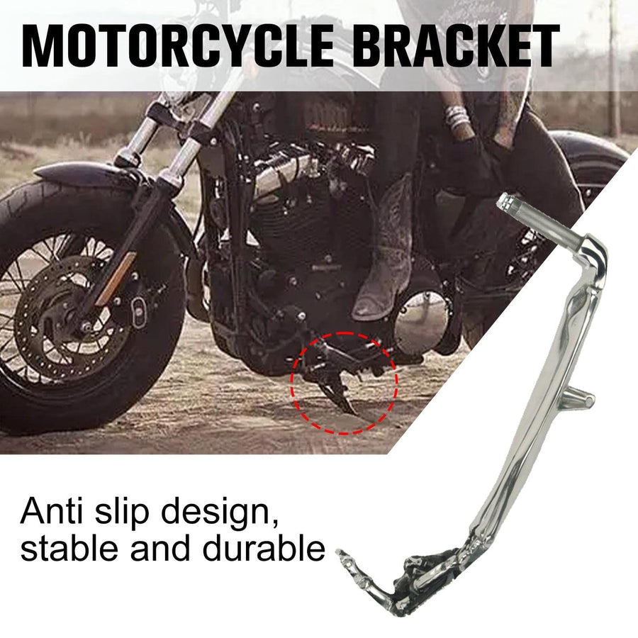 Motorcycle Kickstands, Skeleton Motorcycle Mount, Aluminum Alloy Universal Motorcycle Side Mount（1pcs）