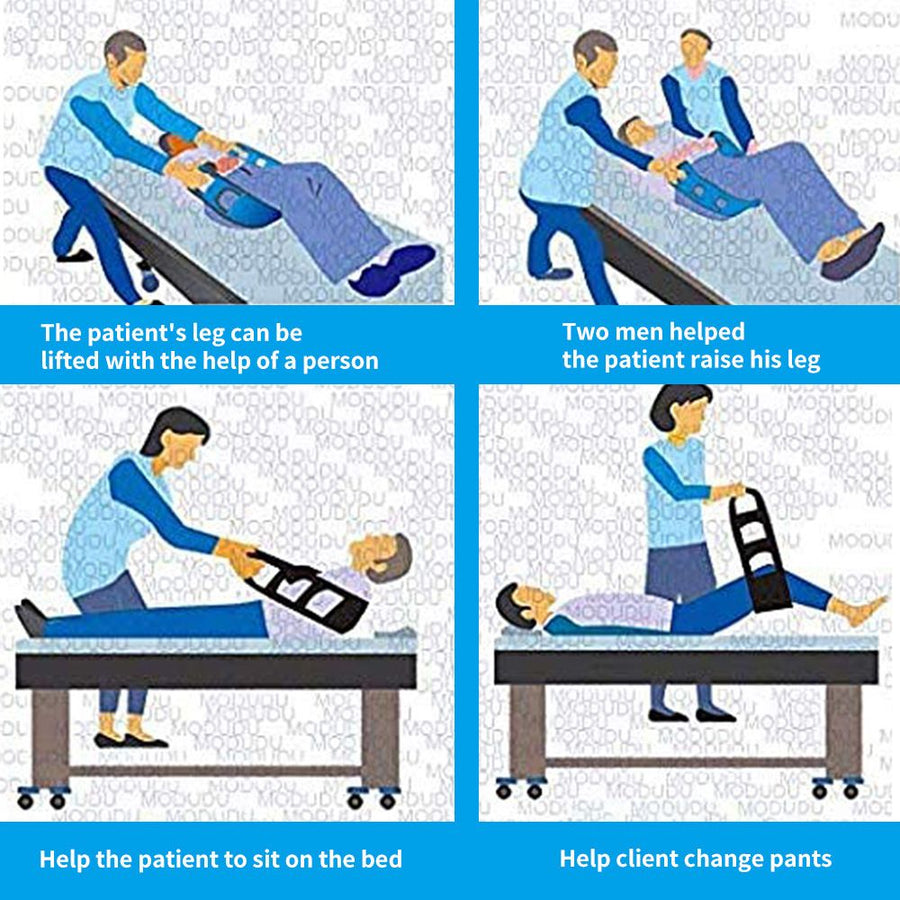 Padded Assist Belt, Used for Standing Mobility and Lifting Aid for Disabled and Elderly People（blue）