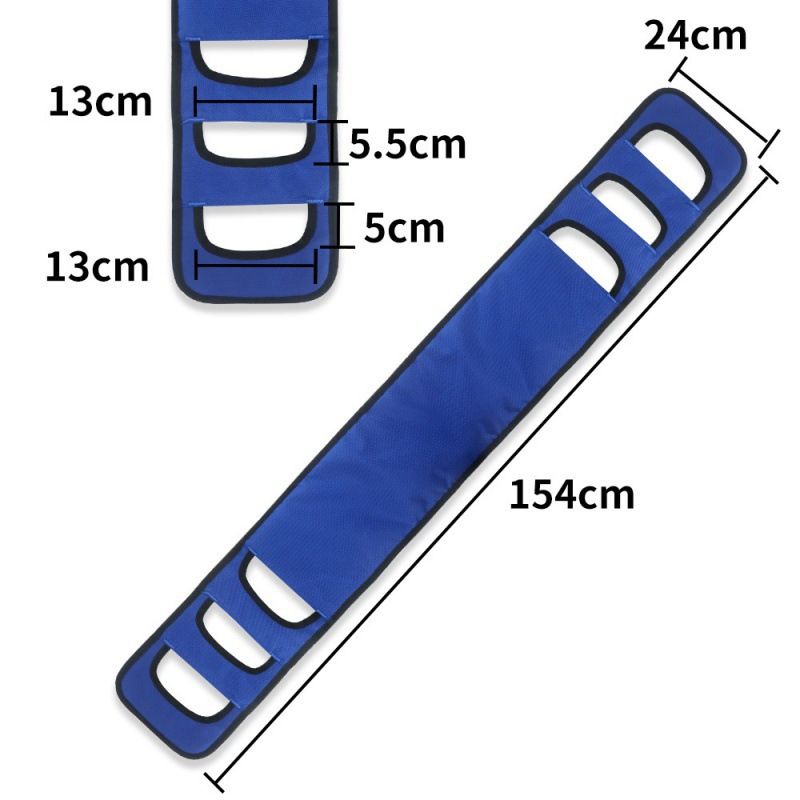 Padded Assist Belt, Used for Standing Mobility and Lifting Aid for Disabled and Elderly People（blue）