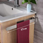 Bathroom Holders silvery  Towel Hanger, Towel Bar, Towel Ring Bathroom Organizer (Color : 37cm with Hook 2)