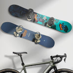 2pcs Horizontal Snowboard Wall Mount Clips Snowboard Wall Rack Snowboard Mount Storage Snowboard Display Wall Mount for Room