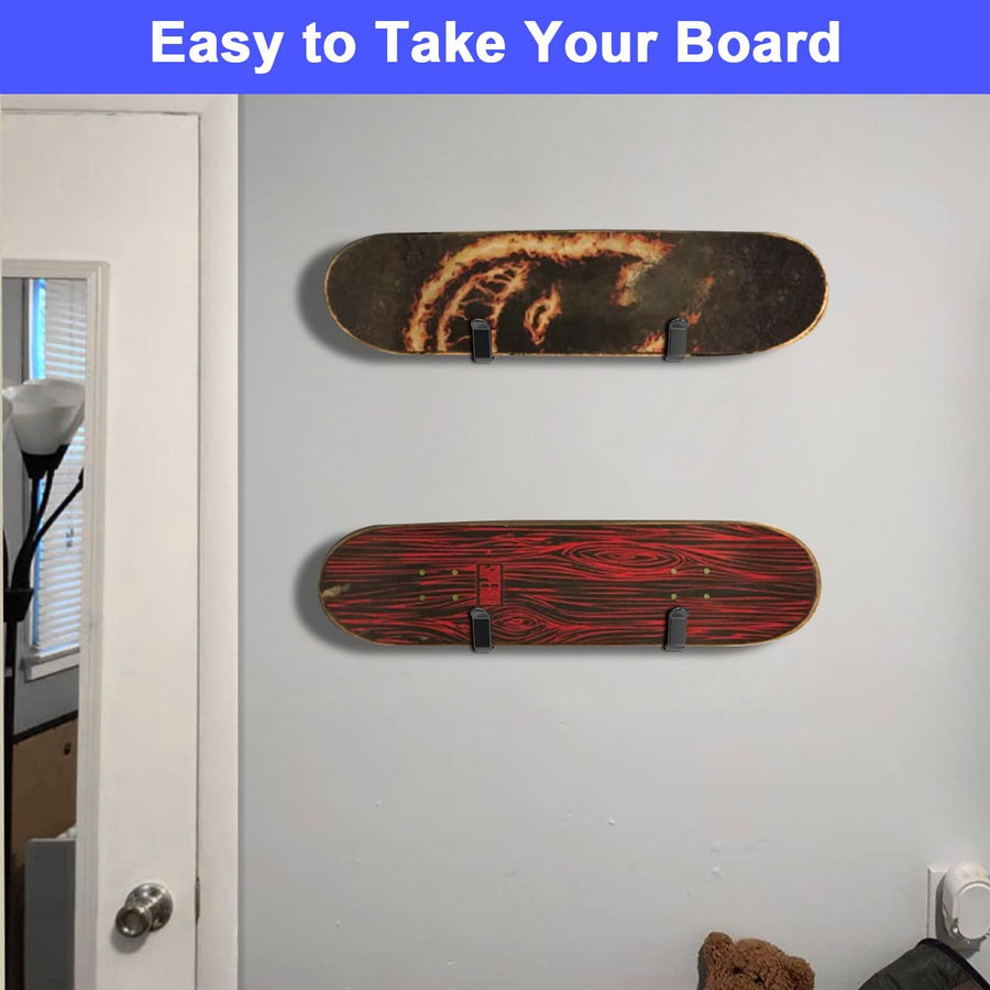 2pcs Horizontal Snowboard Wall Mount Clips Snowboard Wall Rack Snowboard Mount Storage Snowboard Display Wall Mount for Room