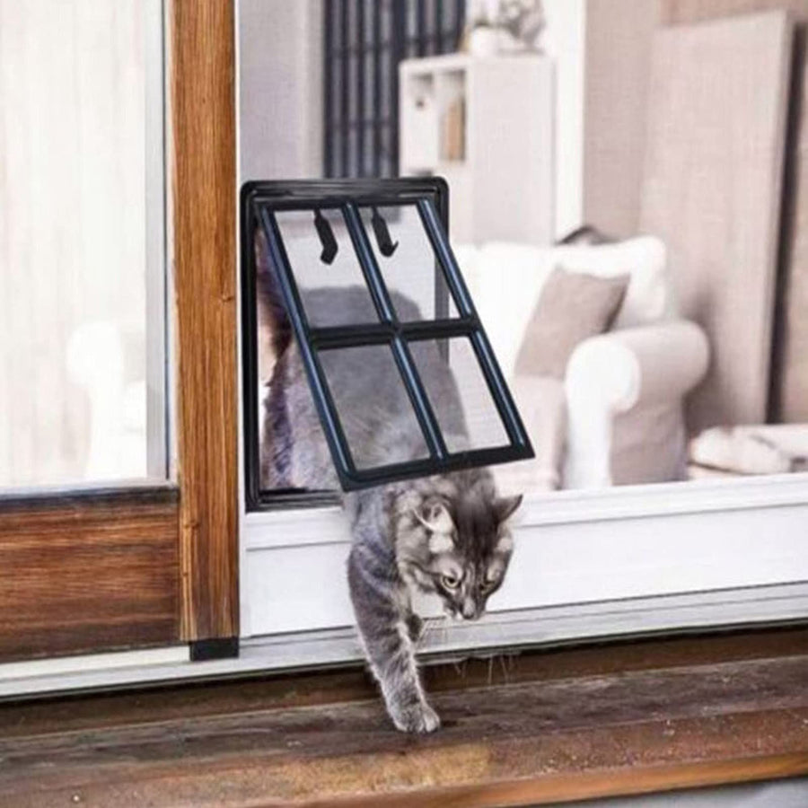 Pet Door, Dog Doors for Dogs and Cats, Entry and Exit Dog Screen Door for Small and Medium Sized Cats Dogs(L)