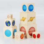 Eight planets Stacking Toys, Stacking Blocks, Kids Figure Match Set, Toy Stacking Block Sets, Educational & Fun Matching Game