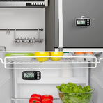 Refrigerator Thermometer Digital Fridge Freeze Room Thermometer Waterproof Large LCD Display Max/Min Record Function