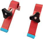 2 Pack T-Track Hold Down Clamps Kit，Woodworking tools Easy to install Adjustable Chute Aluminum Alloy Clamp Tool
