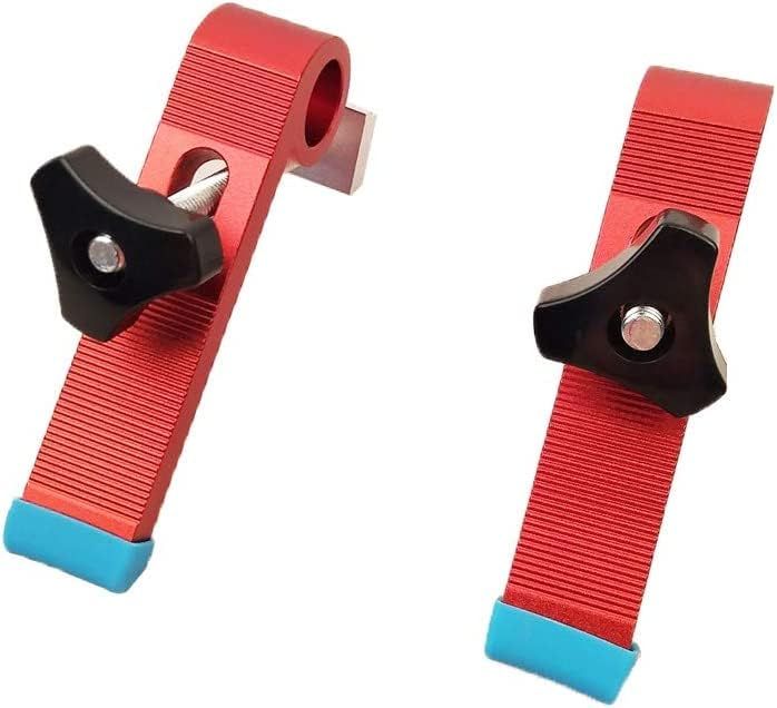 2 Pack T-Track Hold Down Clamps Kit，Woodworking tools Easy to install Adjustable Chute Aluminum Alloy Clamp Tool