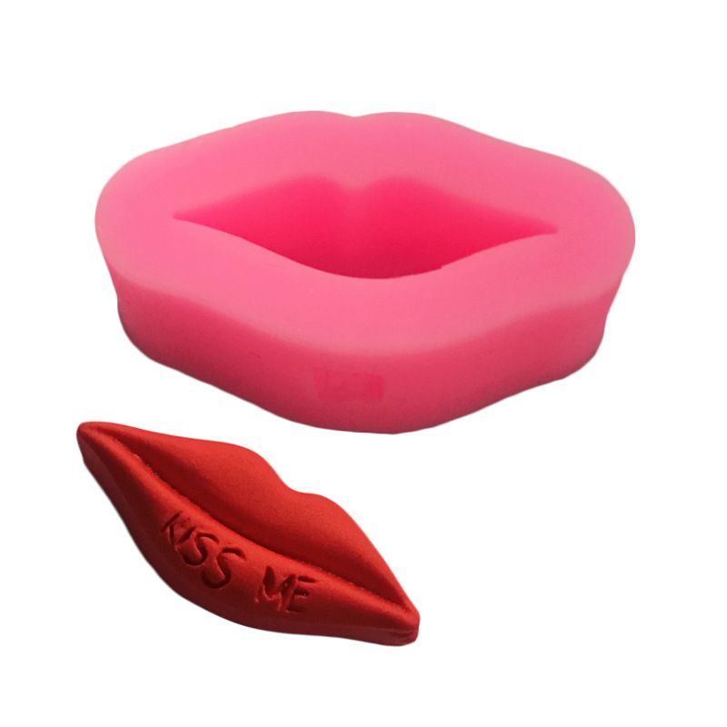 Red Lip Shape Sugar Cake Mold Fondant Cake Food Grade Silicone Mould Baking Tool Sugar Mold Chocolate Fondant Mold Chocolate