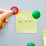 6 Pcs Notice Board Planning Magnets Colorful Fridge Magnet Mini Round Plastic Magnets for Whiteboard, Fridge, Map, Kitchen