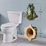Frog Toilet Floor Bolt Caps, Ceramic Frog Toilet Bolt Caps Cute Bathroom Decor, Fun Animals Themed Gadgets for The Toilet Easy