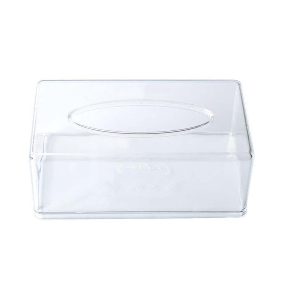 Acrylic Tissue Box, Rectangular Facial Tissue Dispenser Napkin Box Holders Clear Dry Sheet Holder for Bathroom, Countertop, Office