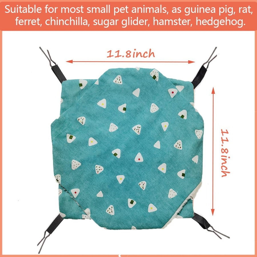 Triple-Layer Sugar Glider Hammock, Small Pet Cage Hammock, Bedding Small Animals Bed for Parrot Rat Sleeping
