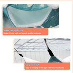 Triple-Layer Sugar Glider Hammock, Small Pet Cage Hammock, Bedding Small Animals Bed for Parrot Rat Sleeping