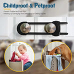 6PCS Cabinet Locks for Babies, Adjustable U-Shaped Child Safety Locks,  for Drawers for Cabinets, Closet with Secure Lock Buttons