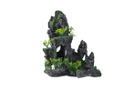 Large Fish Tank Decorations - Mountain View Aquarium Ornament with Tree House Cave Bridge,Shuangfeng