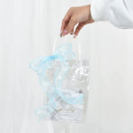 Light Sky Blue Wired Chiffon Ribbon Sheer Ribbons for Crafts Floral Bouquets Wedding Car Party Decorations Valentine's Day