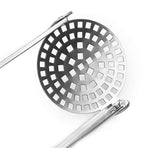 Stainless Steel Potato Masher - Heavy Duty with Garlic Press, Cooking and Kitchen Gadget - Convenient for Making Mashed Potatoes