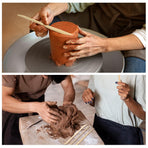 10-Piece Clay Sculpting Tools Double Ended Ceramic Wooden Clay Modeling Sculpture Tools Polymer Modeling Clay Tools