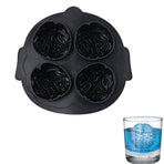 Ice Cube Tray with Lid, Ice Maker Mold for Freezer with Container, for Chilling Whiskey Cocktails Coffee Wine, Easy Release (Black)