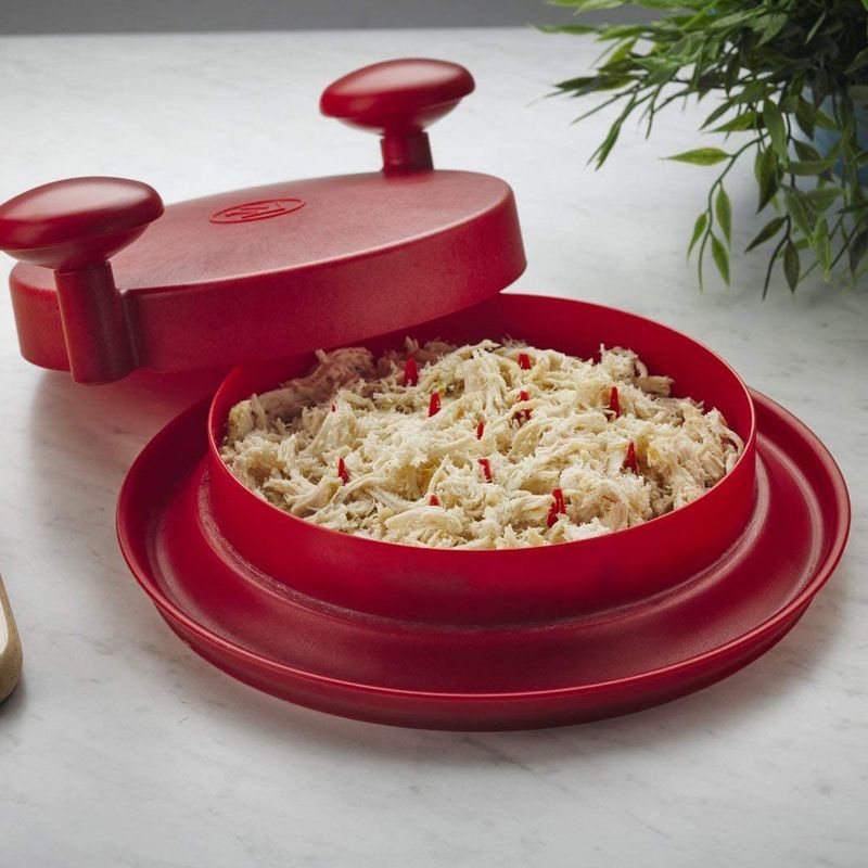 ShredMachine, Red -The Quick, Easy to Use Alternative to Bear Claws Meat Shredder for Pulled Pork, Beef, Chicken, & More