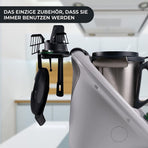 Storage Rack Holder Space for Up to 2 Accessories Suitable for Accessories Kitchen Tool (Black and white)