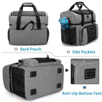 Bowling Bag for 2 Balls, Bowling Tote with Wooden Bowling Cups and Padded Divider for Double Ball and A Pair , Bag Only