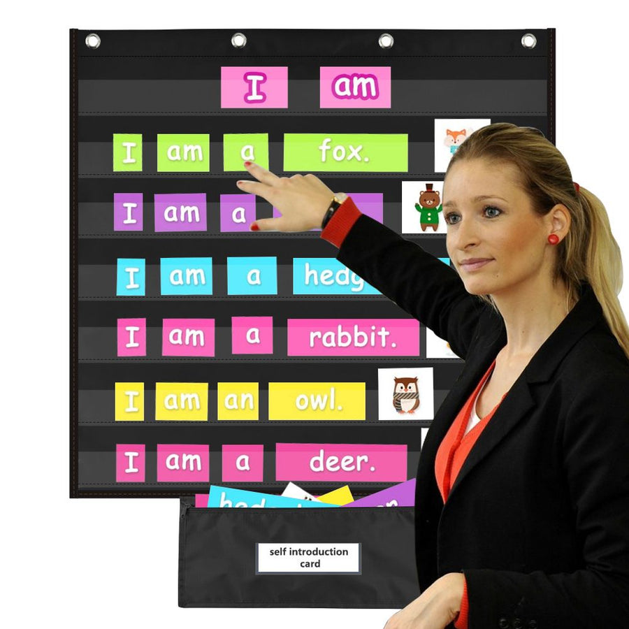 Durable Chart Pocket Classroom Holiday Gifts Teaching Tool Educational Preschool Toy Learning Materials Home