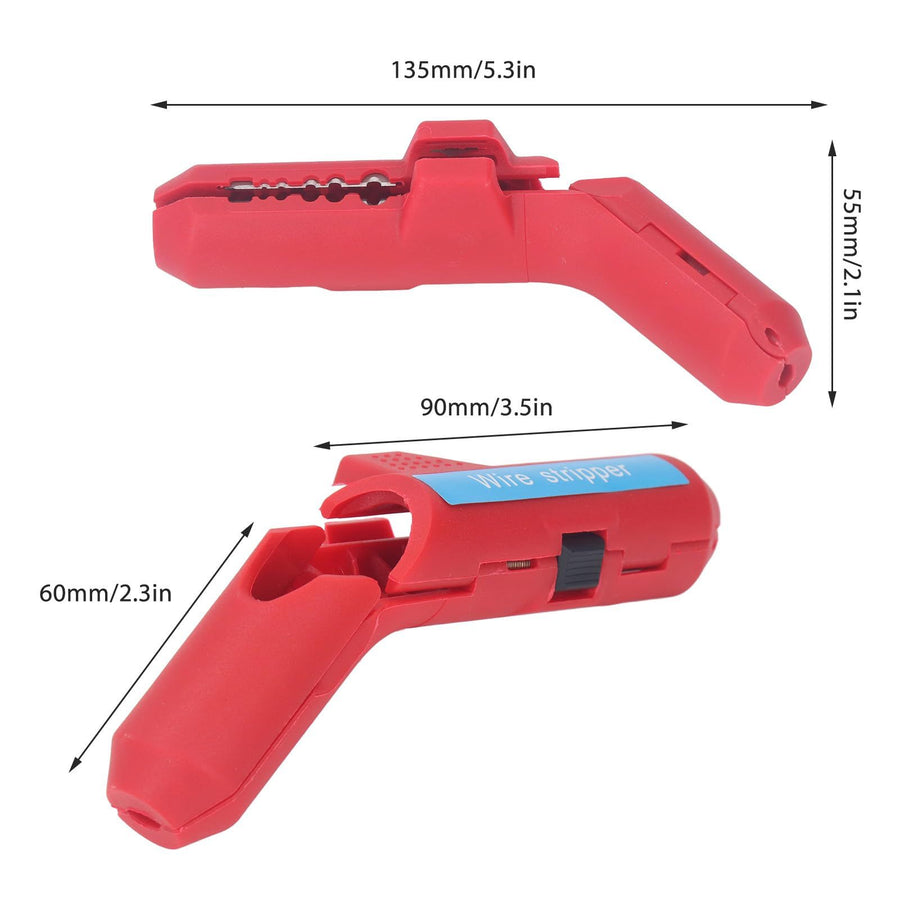 Curved Handle Wire Stripper Multi Functional Cable Stripping Tool with Precise Stripping for Electrician Electrical Cable Cutting