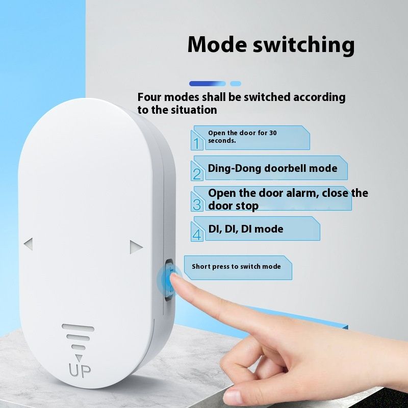 Freezer Door Alarm with Delay When Left Open, Door Chime Window Open Alarm Close Doors Reminder Loud 130 dB for Home, Store