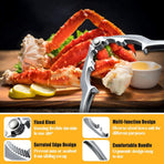 12 Pcs Crab Crackers and Tools, Crab Crackers Sets, Lobster Crackers, Heavy Duty Seafood Cracker Tools, Nut Cracker Set