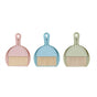Small Broom and Dustpan Set for Home, Mini Clean Brush with Dust Pans Cute Hand Broom Brush Dust Pan with Hanger Hole(3PCS)