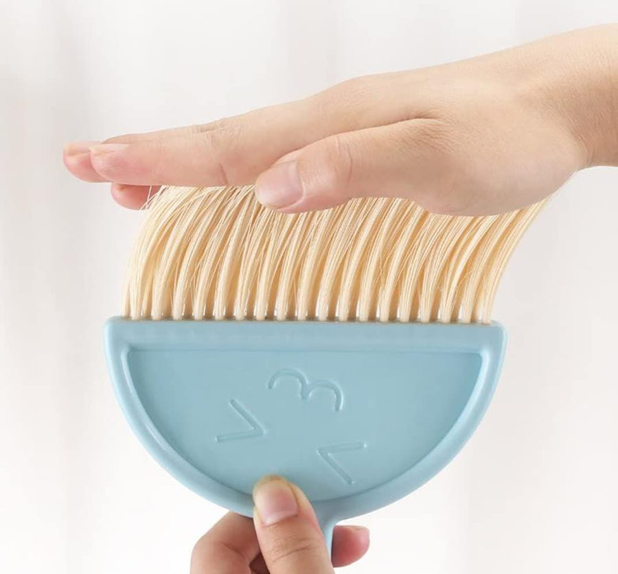 Small Broom and Dustpan Set for Home, Mini Clean Brush with Dust Pans Cute Hand Broom Brush Dust Pan with Hanger Hole(3PCS)