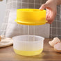 Egg Yolk Separator with Large Capacity Storage Box,Household Egg White Yolk Dividers Separator(Fits Up To 6 Eggs)