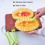 Multifunction Stainless Steel Watermelon Carving Tools,Fruit Peeler Fruit Cutter slicer tools Fruit Seed Remover Watermelon